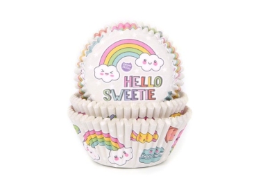 Cupcake Backförmchen - Regenbogen